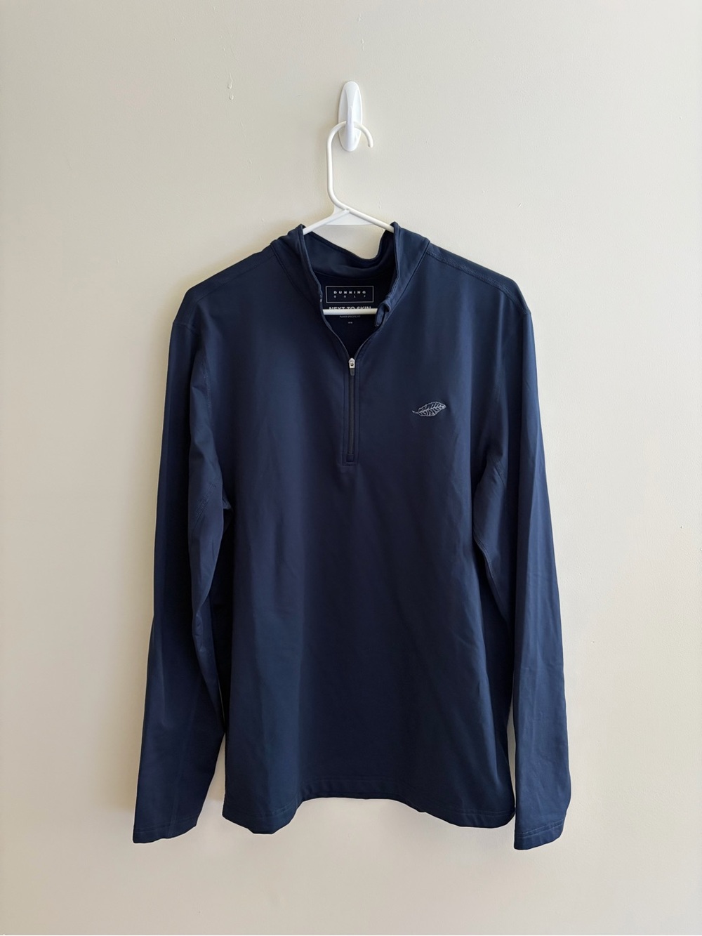 Men's Navy Half-Zip Pullover